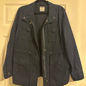 Old Navy Blue Utility Jacket Rugged Style